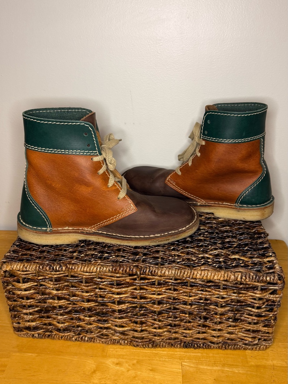 Duckfeet Tri-Color Faborg Lace-Up Boots - only worn twice!